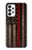 W3804 Fire Fighter Metal Red Line Flag Graphic Hülle Schutzhülle Taschen und Leder Flip für Samsung Galaxy A73 5G