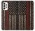 W3804 Fire Fighter Metal Red Line Flag Graphic Hülle Schutzhülle Taschen und Leder Flip für Samsung Galaxy A73 5G