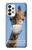 W3806 Funny Giraffe Hülle Schutzhülle Taschen und Leder Flip für Samsung Galaxy A73 5G