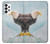 W3843 Bald Eagle On Ice Hülle Schutzhülle Taschen und Leder Flip für Samsung Galaxy A73 5G