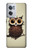 W0360 Coffee Owl Hülle Schutzhülle Taschen und Leder Flip für OnePlus Nord CE 2 5G