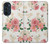 W1859 Rose Pattern Hülle Schutzhülle Taschen und Leder Flip für Motorola Edge 30 Pro