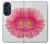 W3044 Vintage Pink Gerbera Daisy Hülle Schutzhülle Taschen und Leder Flip für Motorola Edge 30 Pro
