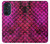 W3051 Pink Mermaid Fish Scale Hülle Schutzhülle Taschen und Leder Flip für Motorola Edge 30 Pro