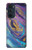 W3676 Colorful Abstract Marble Stone Hülle Schutzhülle Taschen und Leder Flip für Motorola Edge 30 Pro