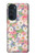 W3688 Floral Flower Art Pattern Hülle Schutzhülle Taschen und Leder Flip für Motorola Edge 30 Pro