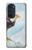 W3843 Bald Eagle On Ice Hülle Schutzhülle Taschen und Leder Flip für Motorola Edge 30 Pro