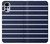 W2767 Navy White Striped Hülle Schutzhülle Taschen und Leder Flip für Motorola Moto G22