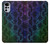 W3366 Rainbow Python Skin Graphic Print Hülle Schutzhülle Taschen und Leder Flip für Motorola Moto G22