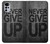 W3367 Never Give Up Hülle Schutzhülle Taschen und Leder Flip für Motorola Moto G22