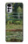 W3674 Claude Monet Footbridge and Water Lily Pool Hülle Schutzhülle Taschen und Leder Flip für Motorola Moto G22