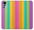 W3678 Colorful Rainbow Vertical Hülle Schutzhülle Taschen und Leder Flip für Motorola Moto G22