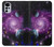 W3689 Galaxy Outer Space Planet Hülle Schutzhülle Taschen und Leder Flip für Motorola Moto G22