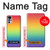 W3698 LGBT Gradient Pride Flag Hülle Schutzhülle Taschen und Leder Flip für Motorola Moto G22