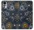 W3702 Moon and Sun Hülle Schutzhülle Taschen und Leder Flip für Motorola Moto G22