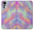 W3706 Pastel Rainbow Galaxy Pink Sky Hülle Schutzhülle Taschen und Leder Flip für Motorola Moto G22