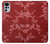 W3817 Red Floral Cherry blossom Pattern Hülle Schutzhülle Taschen und Leder Flip für Motorola Moto G22