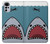 W3825 Cartoon Shark Sea Diving Hülle Schutzhülle Taschen und Leder Flip für Motorola Moto G22