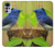 W3839 Bluebird of Happiness Blue Bird Hülle Schutzhülle Taschen und Leder Flip für Motorola Moto G22