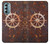 W2766 Ship Wheel Rusty Texture Hülle Schutzhülle Taschen und Leder Flip für Motorola Moto G Stylus 5G (2022)