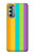 W3678 Colorful Rainbow Vertical Hülle Schutzhülle Taschen und Leder Flip für Motorola Moto G Stylus 5G (2022)