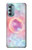 W3709 Pink Galaxy Hülle Schutzhülle Taschen und Leder Flip für Motorola Moto G Stylus 5G (2022)