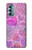 W3710 Pink Love Heart Hülle Schutzhülle Taschen und Leder Flip für Motorola Moto G Stylus 5G (2022)