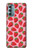 W3719 Strawberry Pattern Hülle Schutzhülle Taschen und Leder Flip für Motorola Moto G Stylus 5G (2022)