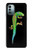 W0125 Green Madagascan Gecko Hülle Schutzhülle Taschen und Leder Flip für Nokia G11, G21