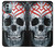 W0223 Vampire Skull Tattoo Hülle Schutzhülle Taschen und Leder Flip für Nokia G11, G21