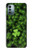 W0358 Clover Lucky Leaf Hülle Schutzhülle Taschen und Leder Flip für Nokia G11, G21