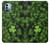 W0358 Clover Lucky Leaf Hülle Schutzhülle Taschen und Leder Flip für Nokia G11, G21