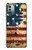 W2349 Old American Flag Hülle Schutzhülle Taschen und Leder Flip für Nokia G11, G21