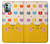 W2442 Cute Cat Cartoon Funny Hülle Schutzhülle Taschen und Leder Flip für Nokia G11, G21