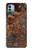 W2714 Rust Steel Texture Graphic Printed Hülle Schutzhülle Taschen und Leder Flip für Nokia G11, G21