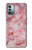 W2843 Pink Marble Texture Hülle Schutzhülle Taschen und Leder Flip für Nokia G11, G21