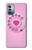 W2847 Pink Retro Rotary Phone Hülle Schutzhülle Taschen und Leder Flip für Nokia G11, G21