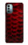W2879 Red Arowana Fish Scale Hülle Schutzhülle Taschen und Leder Flip für Nokia G11, G21