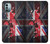 W2936 UK British Flag Map Hülle Schutzhülle Taschen und Leder Flip für Nokia G11, G21