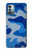 W2958 Army Blue Camo Camouflage Hülle Schutzhülle Taschen und Leder Flip für Nokia G11, G21