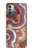 W3034 Colored Marble Texture Printed Hülle Schutzhülle Taschen und Leder Flip für Nokia G11, G21