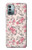 W3095 Vintage Rose Pattern Hülle Schutzhülle Taschen und Leder Flip für Nokia G11, G21