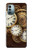 W3172 Gold Clock Live Hülle Schutzhülle Taschen und Leder Flip für Nokia G11, G21