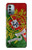 W3300 Portugal Flag Vintage Football Graphic Hülle Schutzhülle Taschen und Leder Flip für Nokia G11, G21