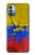 W3306 Colombia Flag Vintage Football Graphic Hülle Schutzhülle Taschen und Leder Flip für Nokia G11, G21
