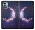 W3324 Crescent Moon Galaxy Hülle Schutzhülle Taschen und Leder Flip für Nokia G11, G21