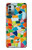 W3391 Abstract Art Mosaic Tiles Graphic Hülle Schutzhülle Taschen und Leder Flip für Nokia G11, G21