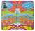 W3407 Hippie Art Hülle Schutzhülle Taschen und Leder Flip für Nokia G11, G21