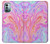 W3444 Digital Art Colorful Liquid Hülle Schutzhülle Taschen und Leder Flip für Nokia G11, G21