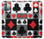 W3463 Poker Card Suit Hülle Schutzhülle Taschen und Leder Flip für Nokia G11, G21